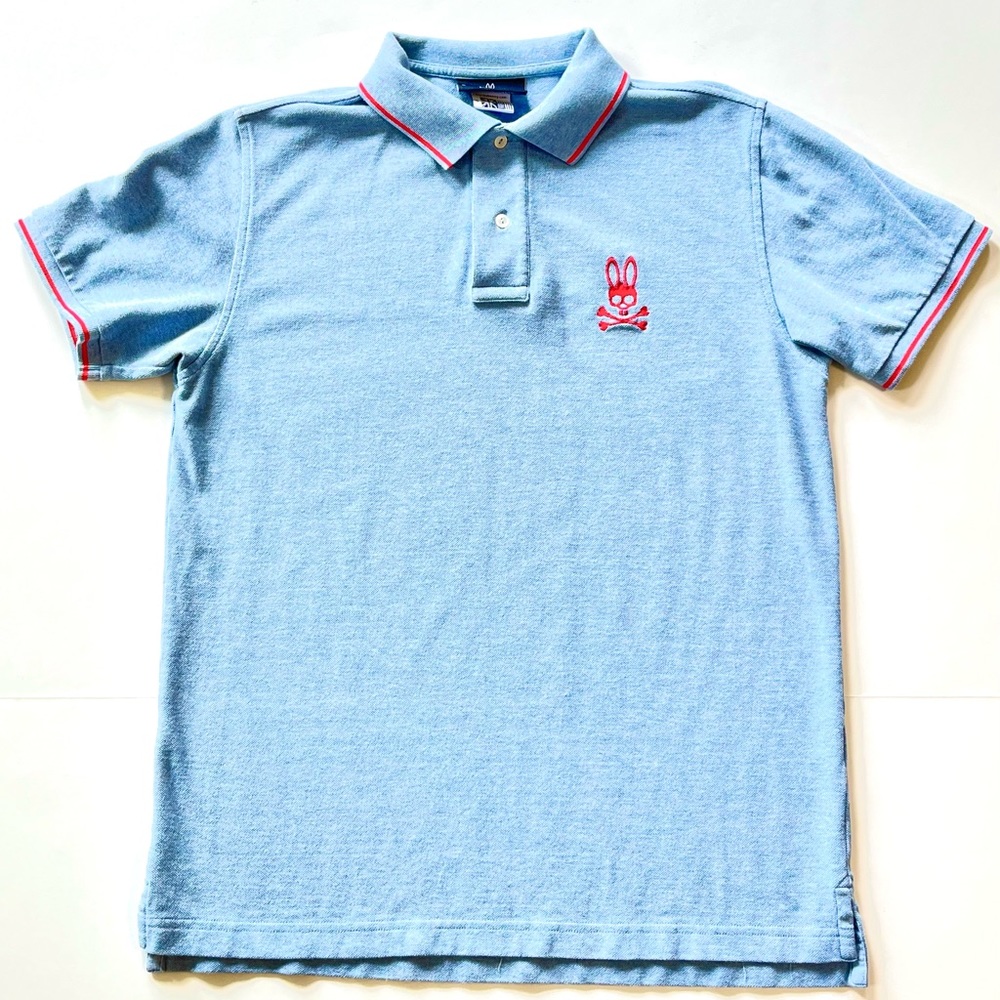 🔥🐰 Psycho Bunny polo shirt size 5.
